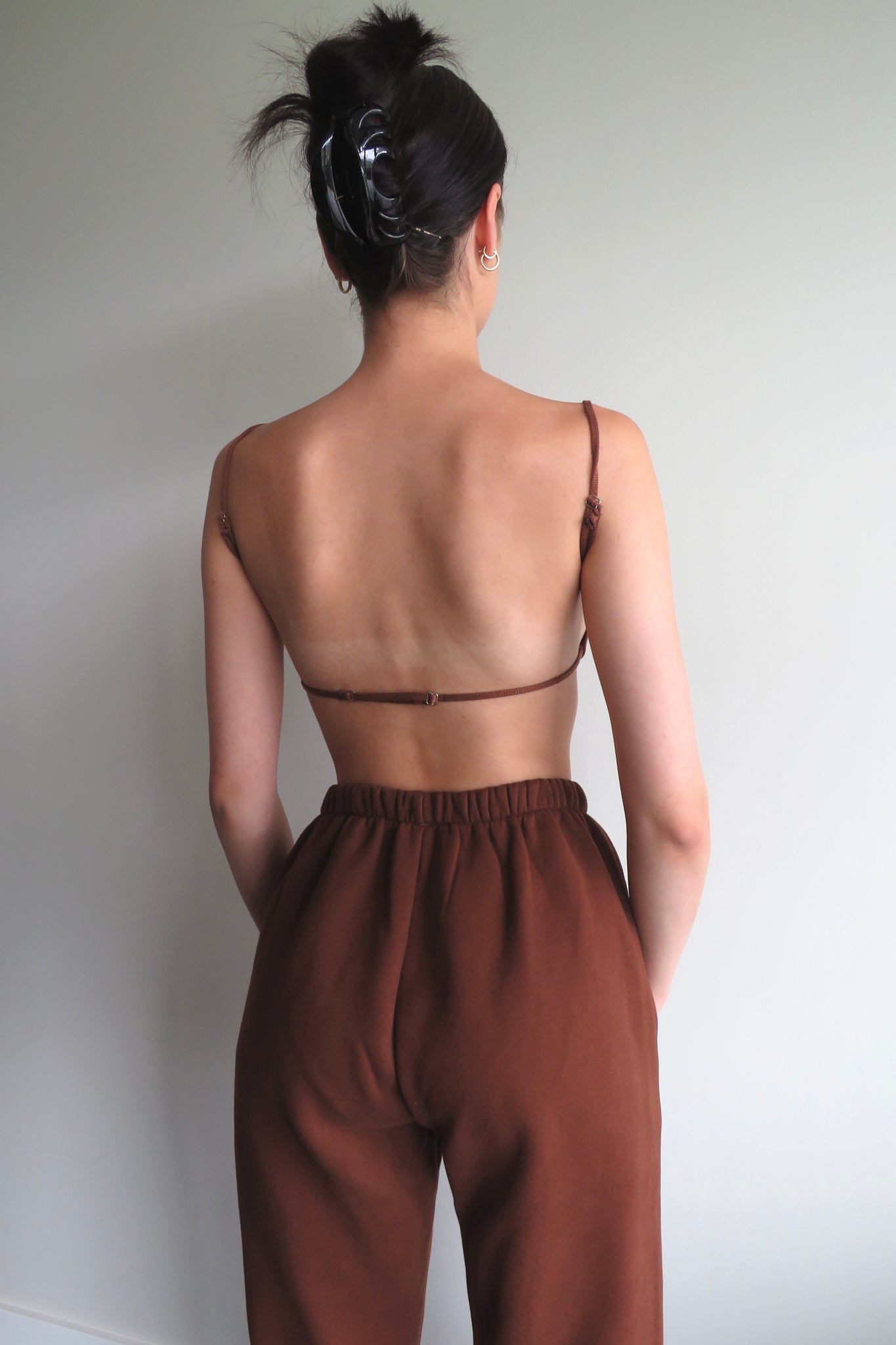 Knit Ribbed Backless Top
